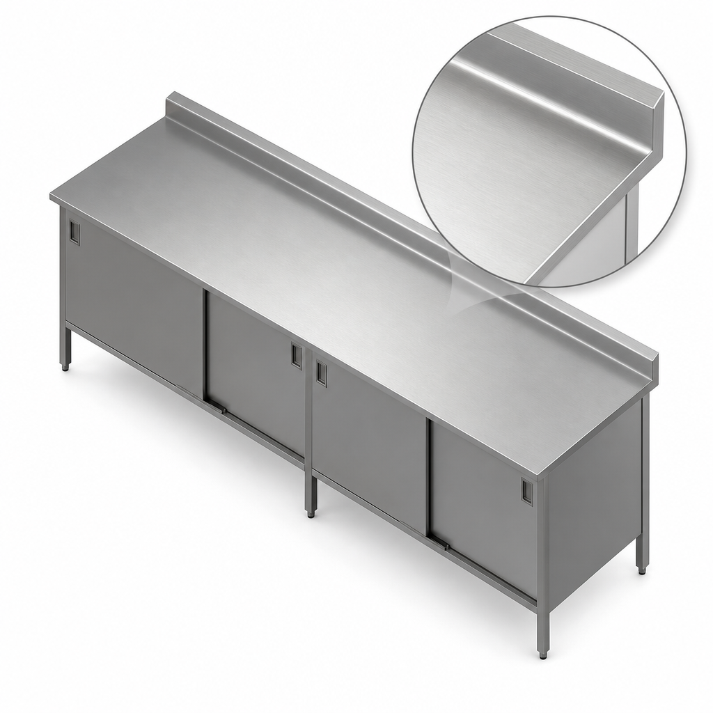 16-Gauge Stainless Steel Top