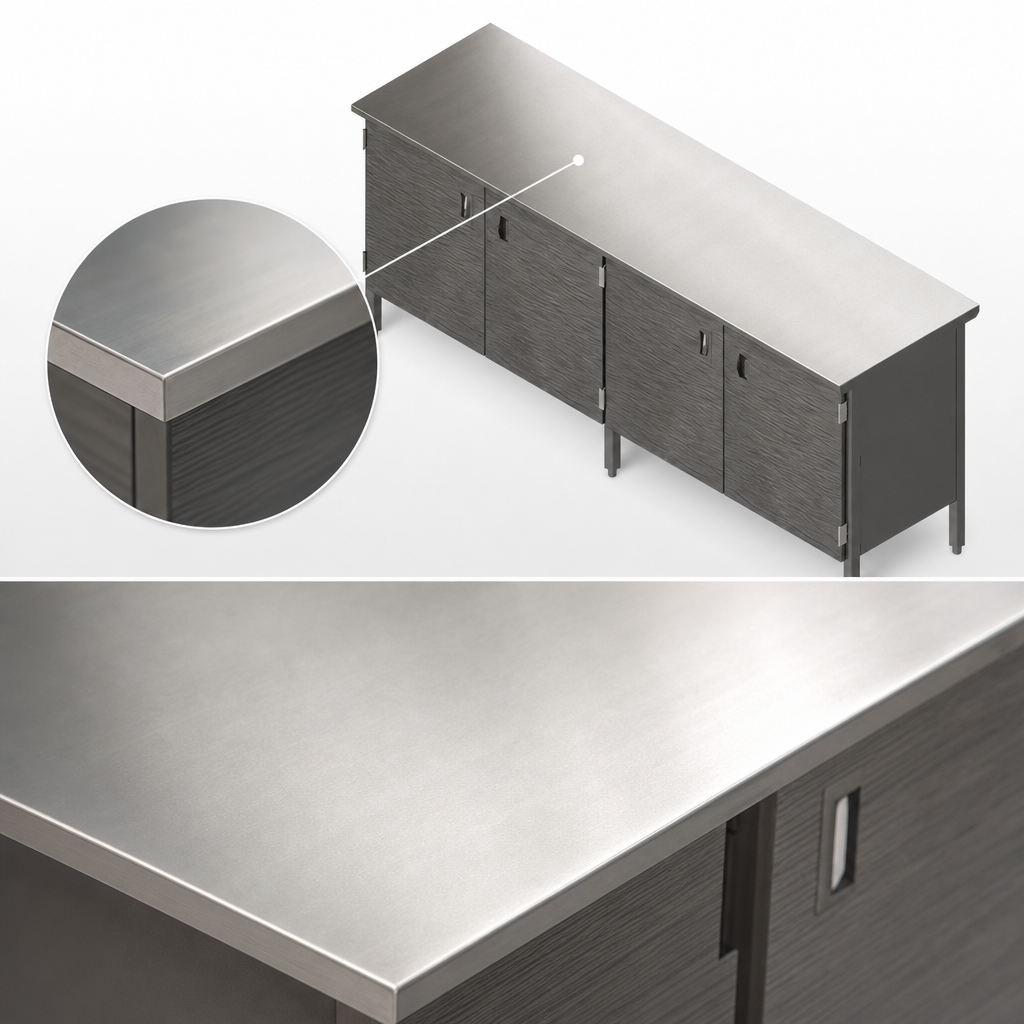 16-Gauge Stainless Steel Flat Top