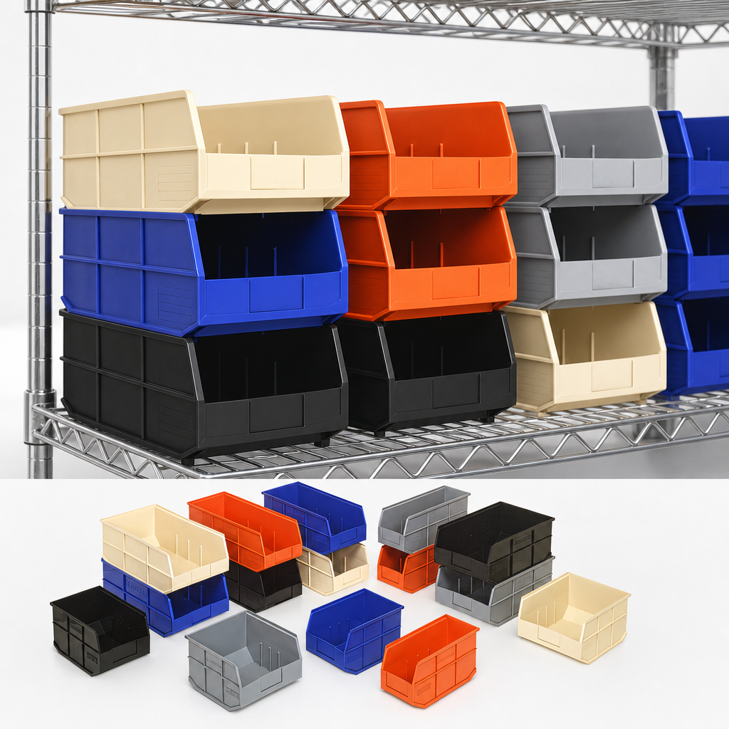 Stackable Shelf Bin Design