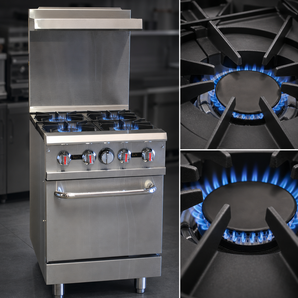 Four Open Top Burners