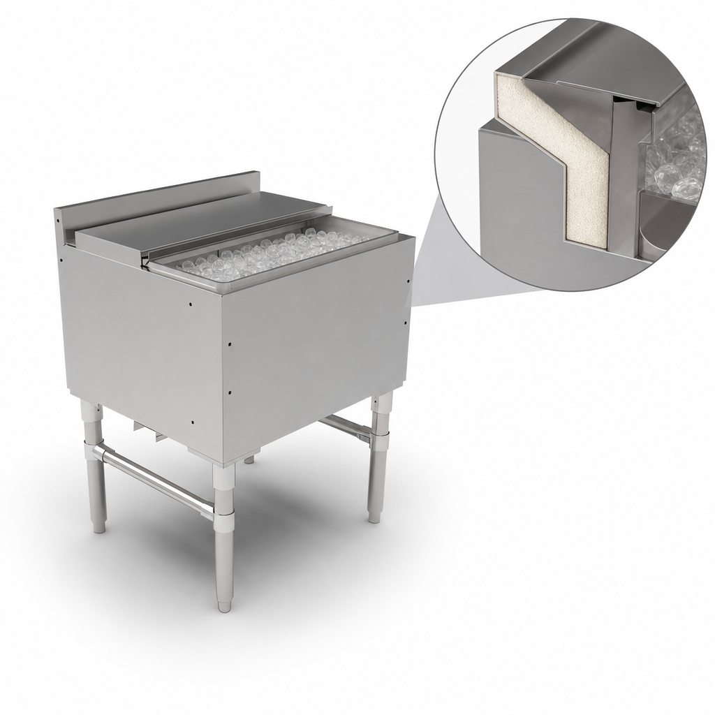 Foam-Insulated Ice Bin