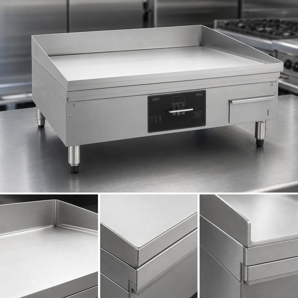 7-Gauge 304 Stainless Steel Cooking Surface
