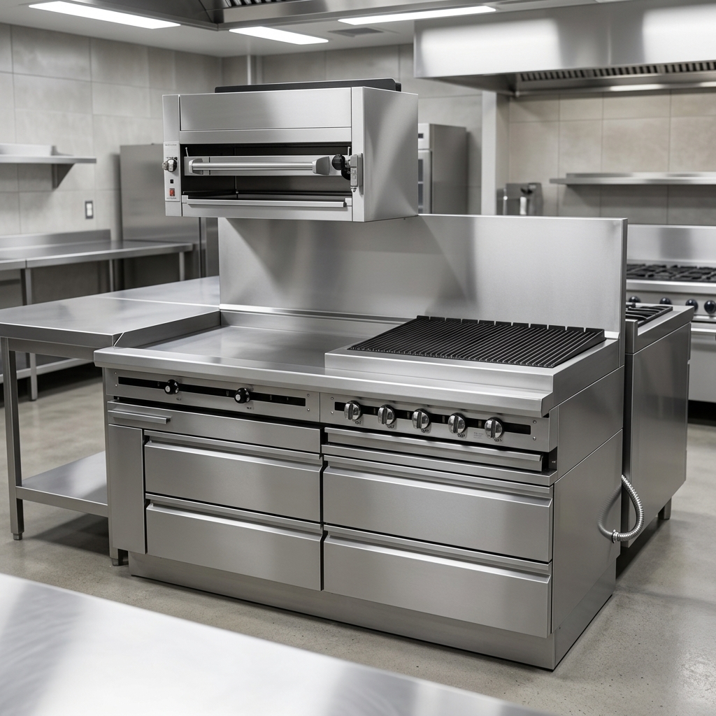 This 72" freezer base features a remote refrigeration design, enabling flexible kitchen layouts and a quieter, cooler work environment.