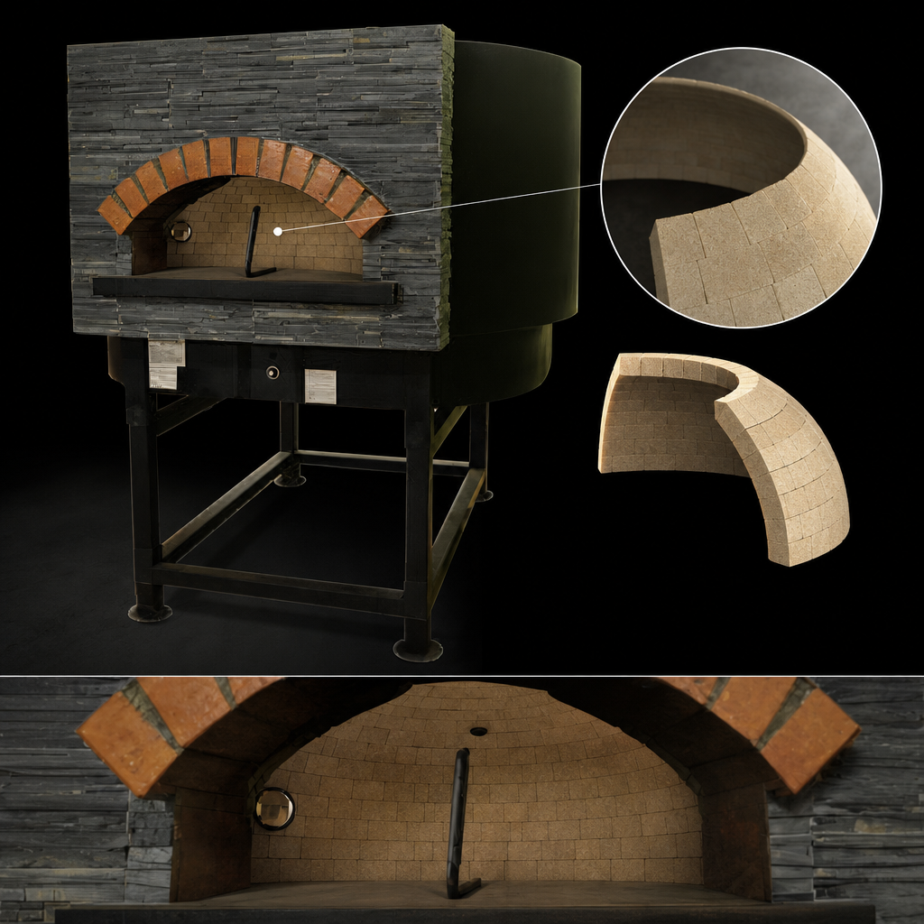 Furnace-Baked Refractory Dome