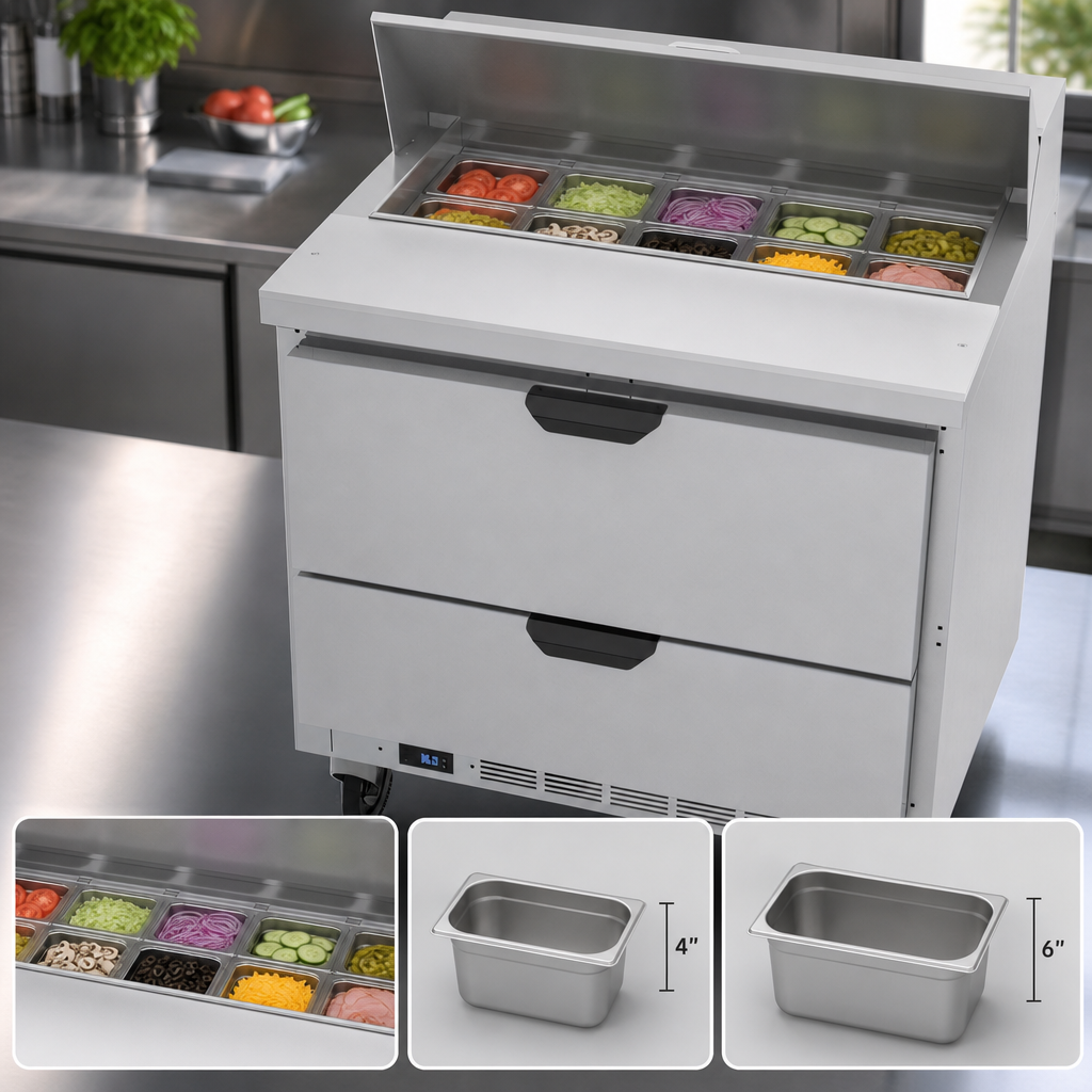 10-Pan Refrigerated Top
