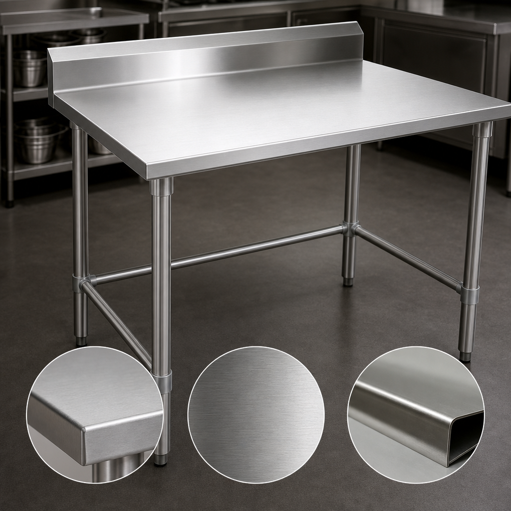 16 Gauge Stainless Steel Top