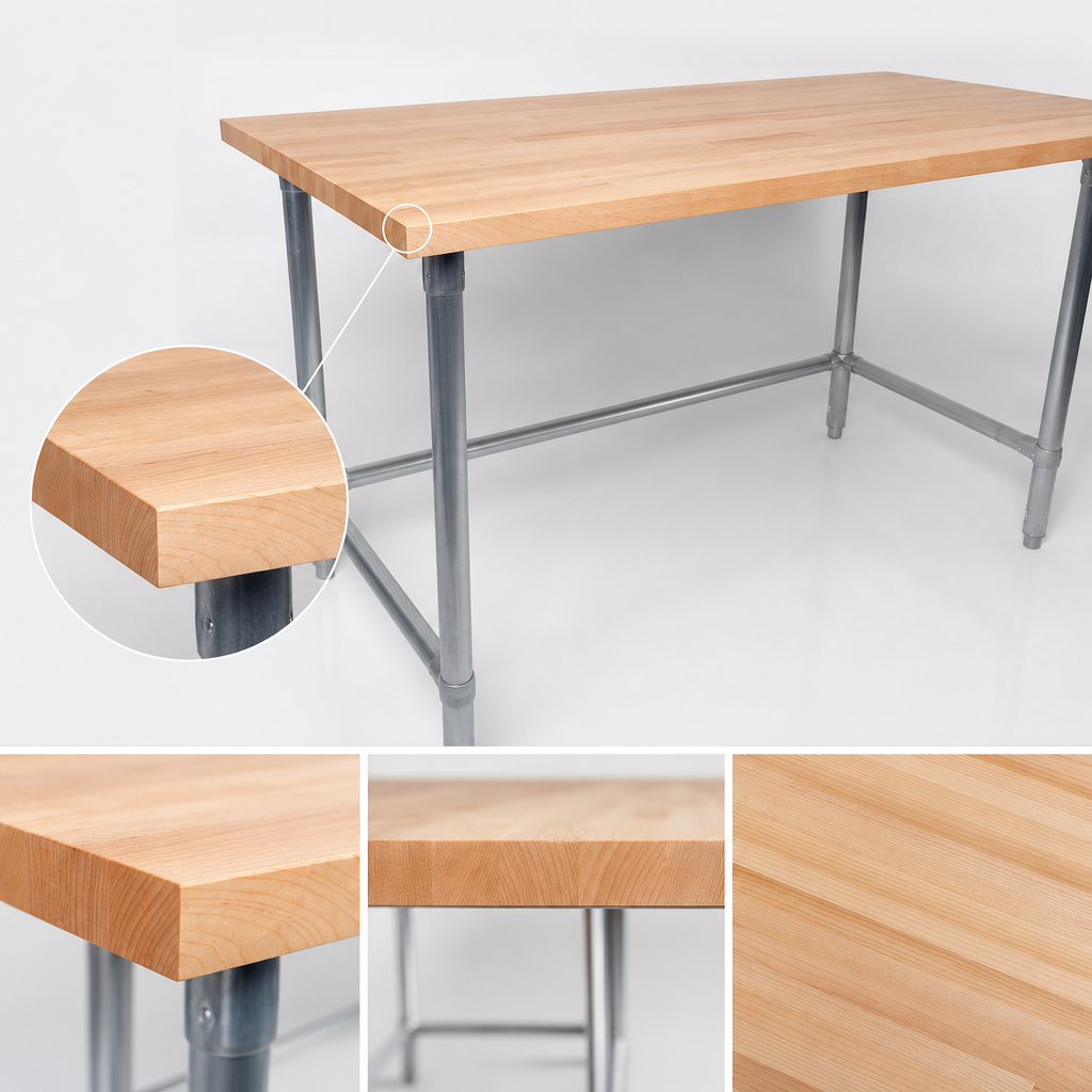 1-1/2-Inch Thick Edge Grain Top
