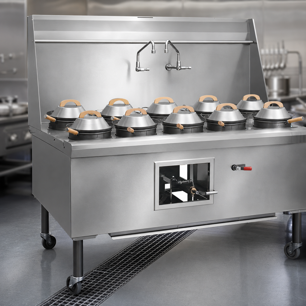 8 Burner Cooking Section