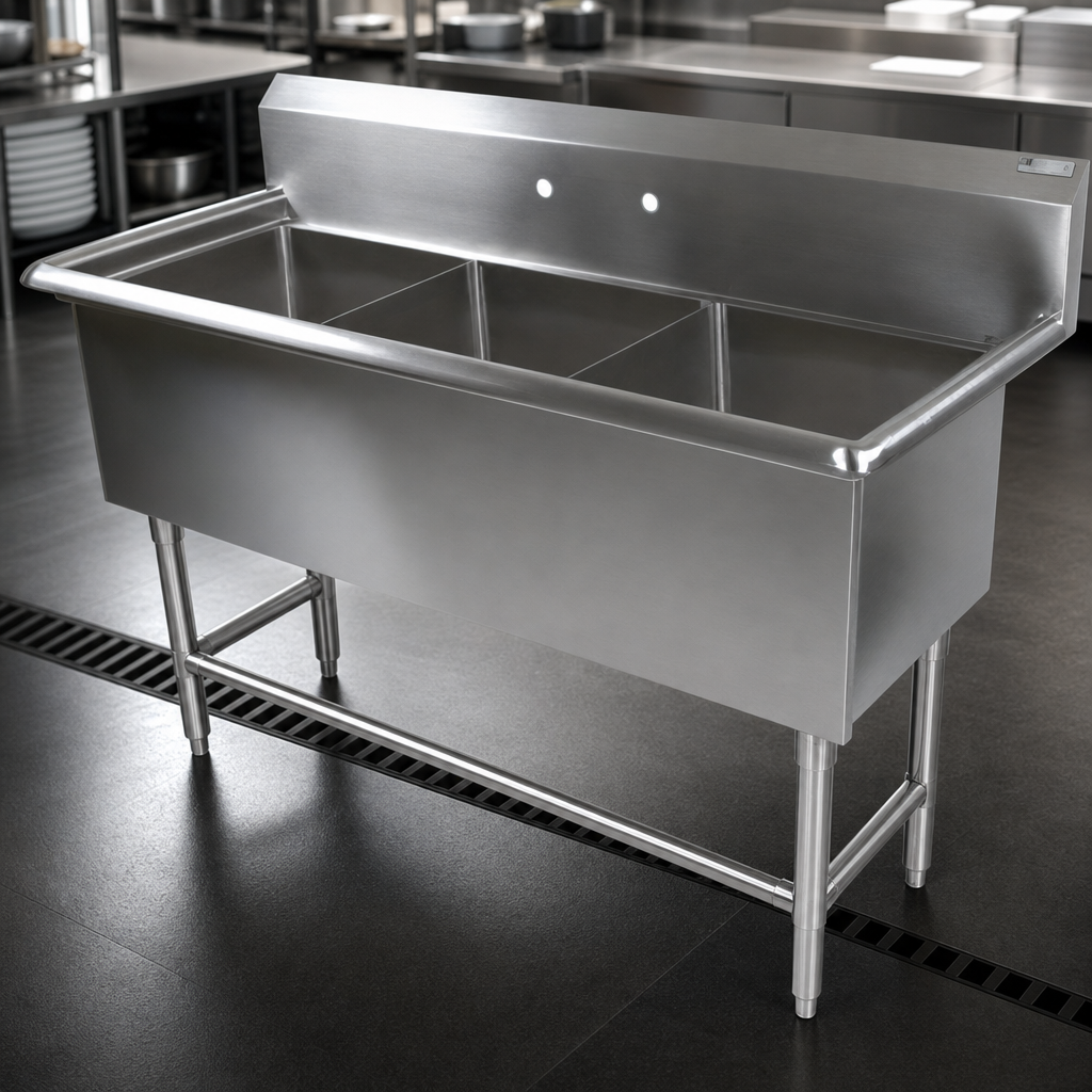 14-Gauge Type 300 Stainless Steel Construction