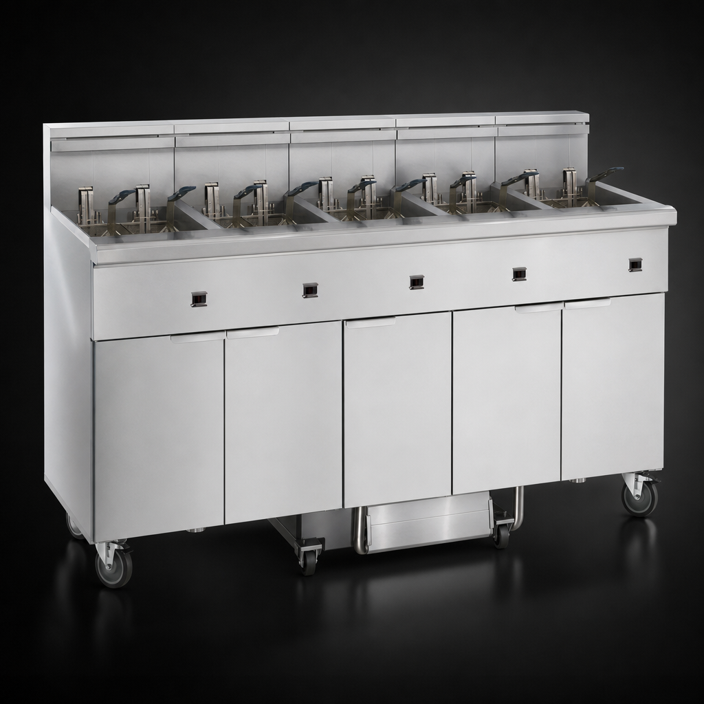 Six Fryer Tanks