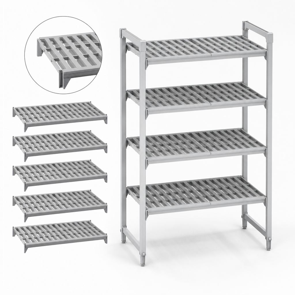 Includes 5 Vented Shelf Plates