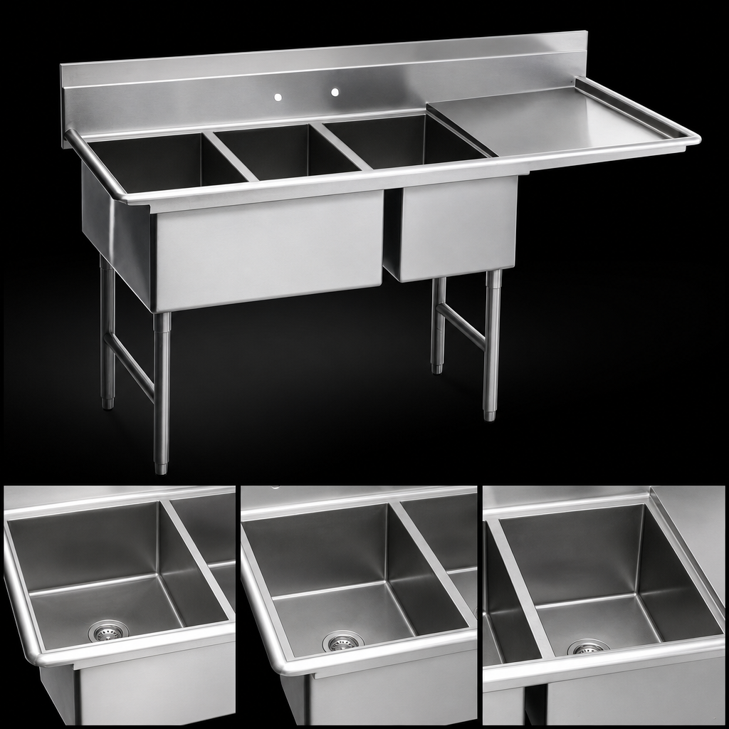 Three-Compartment Bowl Layout