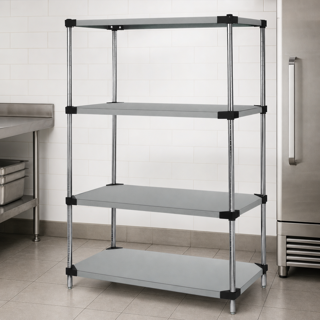 Four Solid Shelves