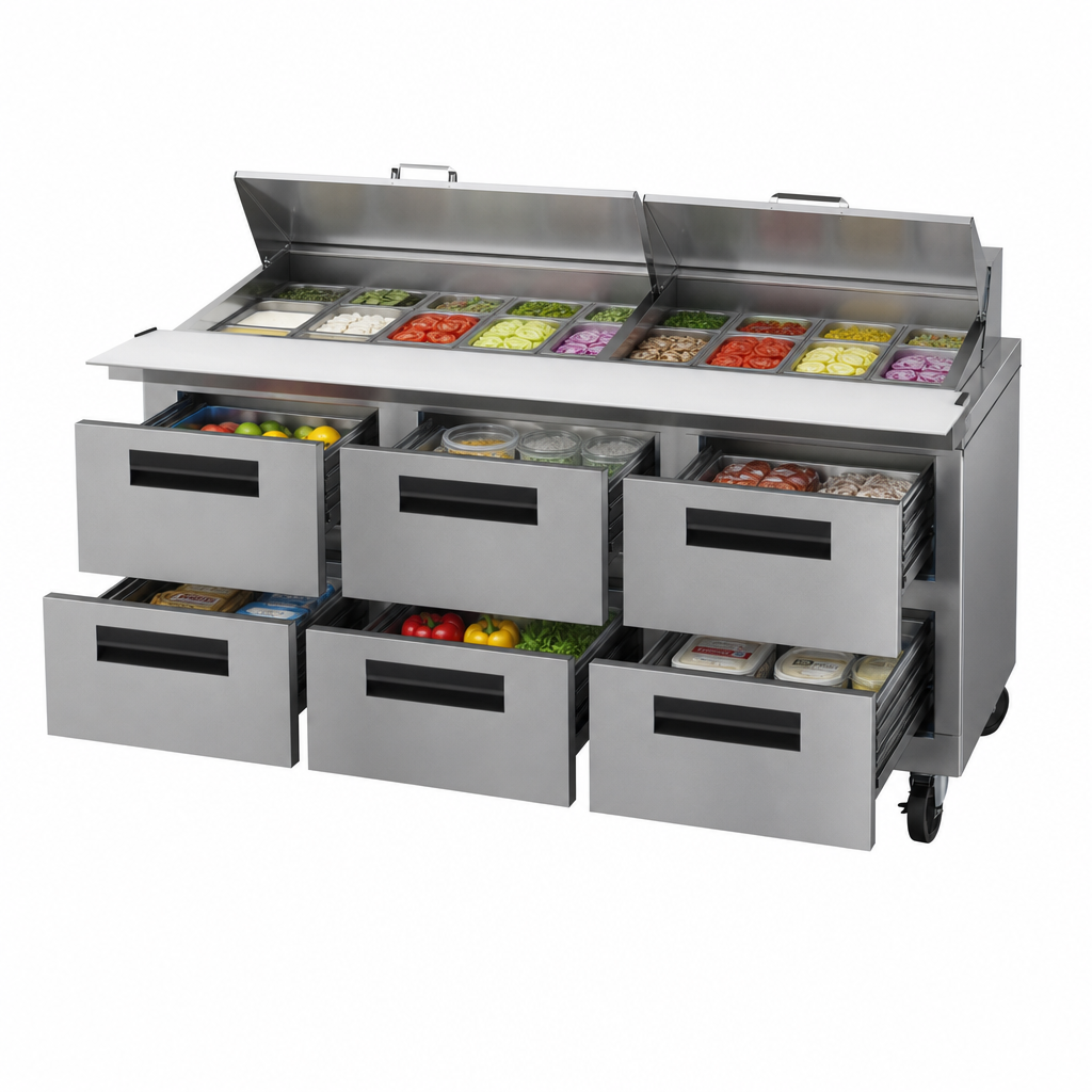 Six-Drawer Access