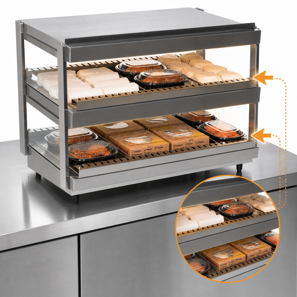 Dual Horizontal Shelf Design