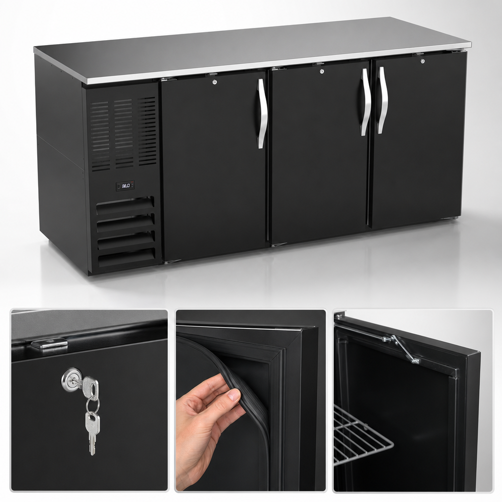 Three Solid Locking Doors