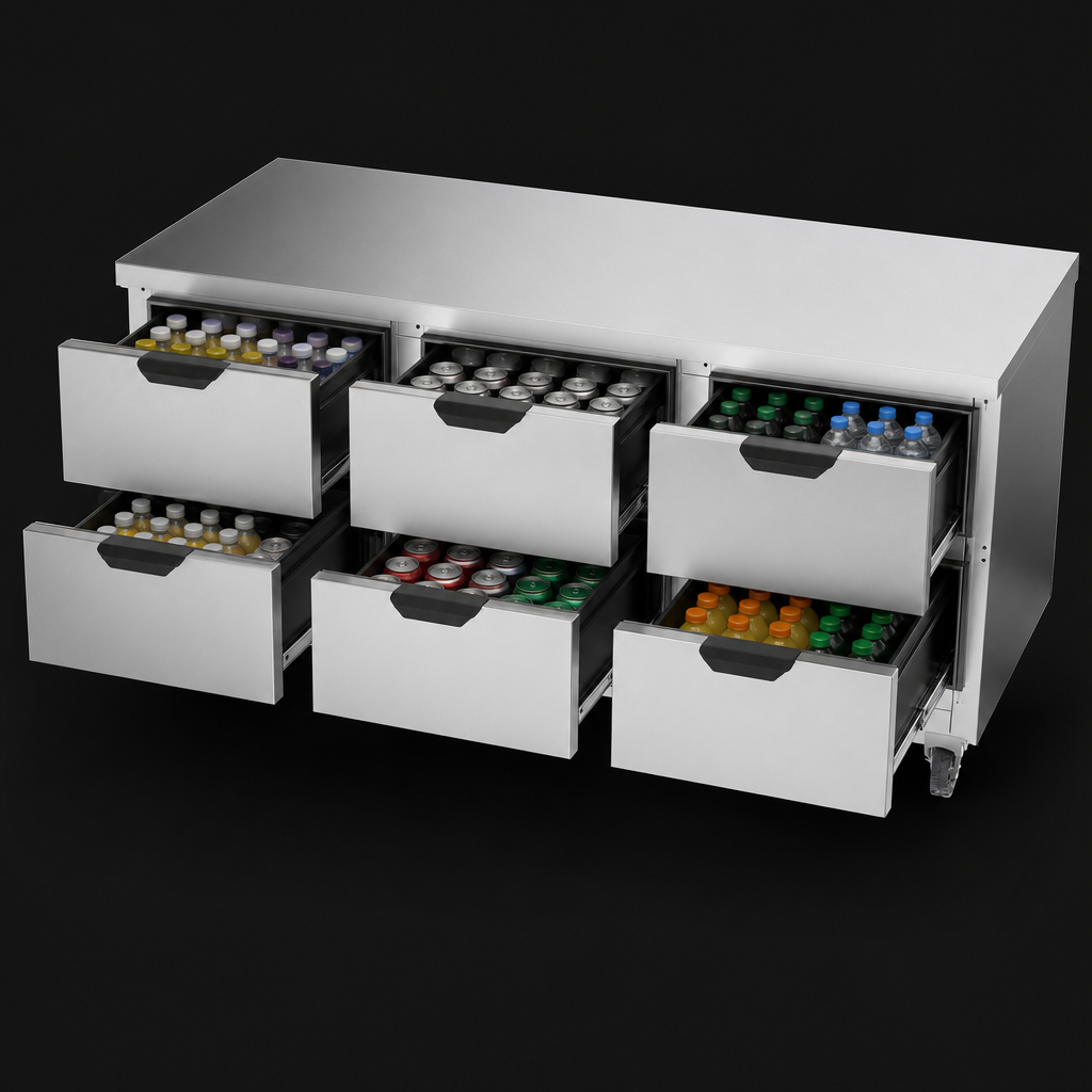 Six-Drawer Storage Design