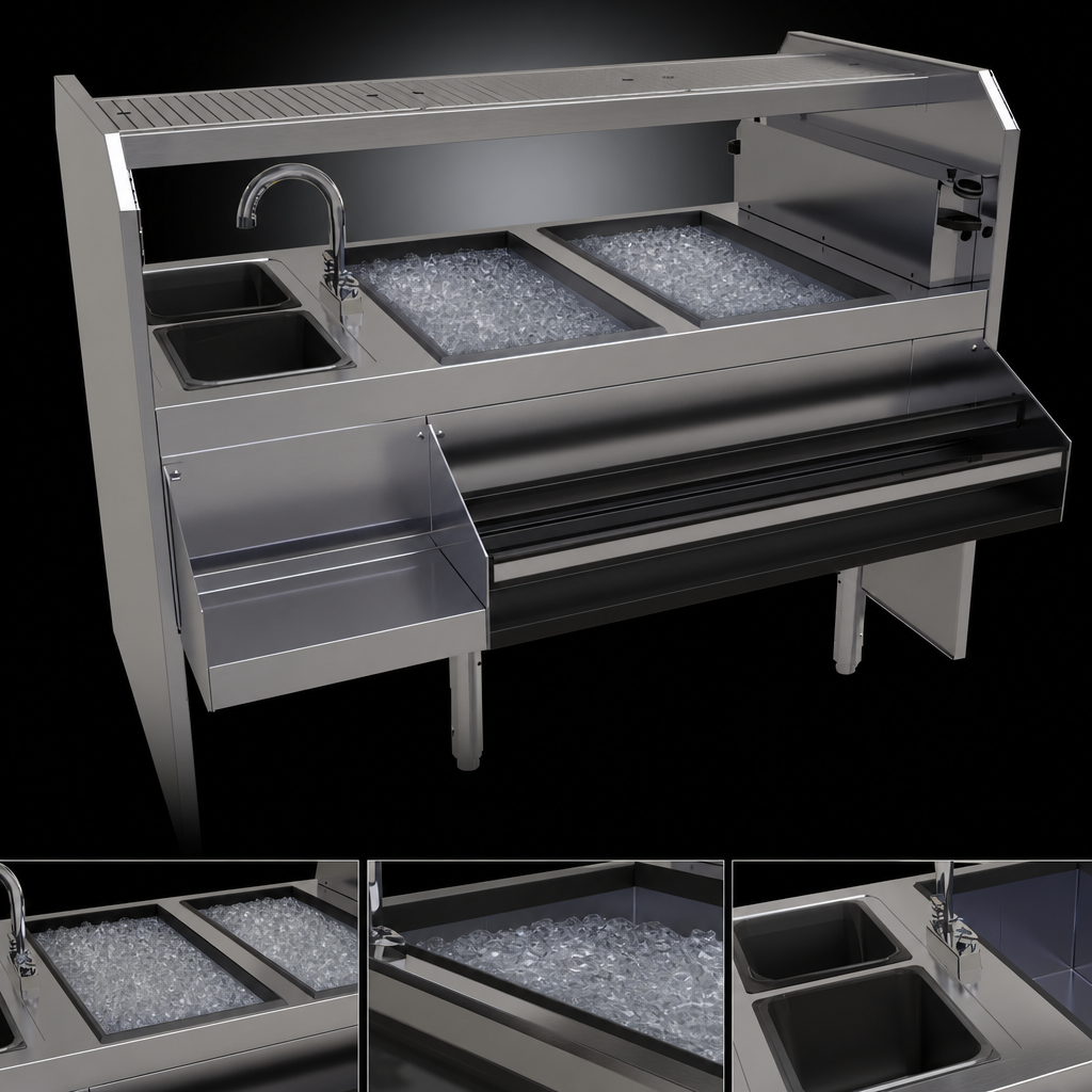 Dual Pass-Thru Ice Bins