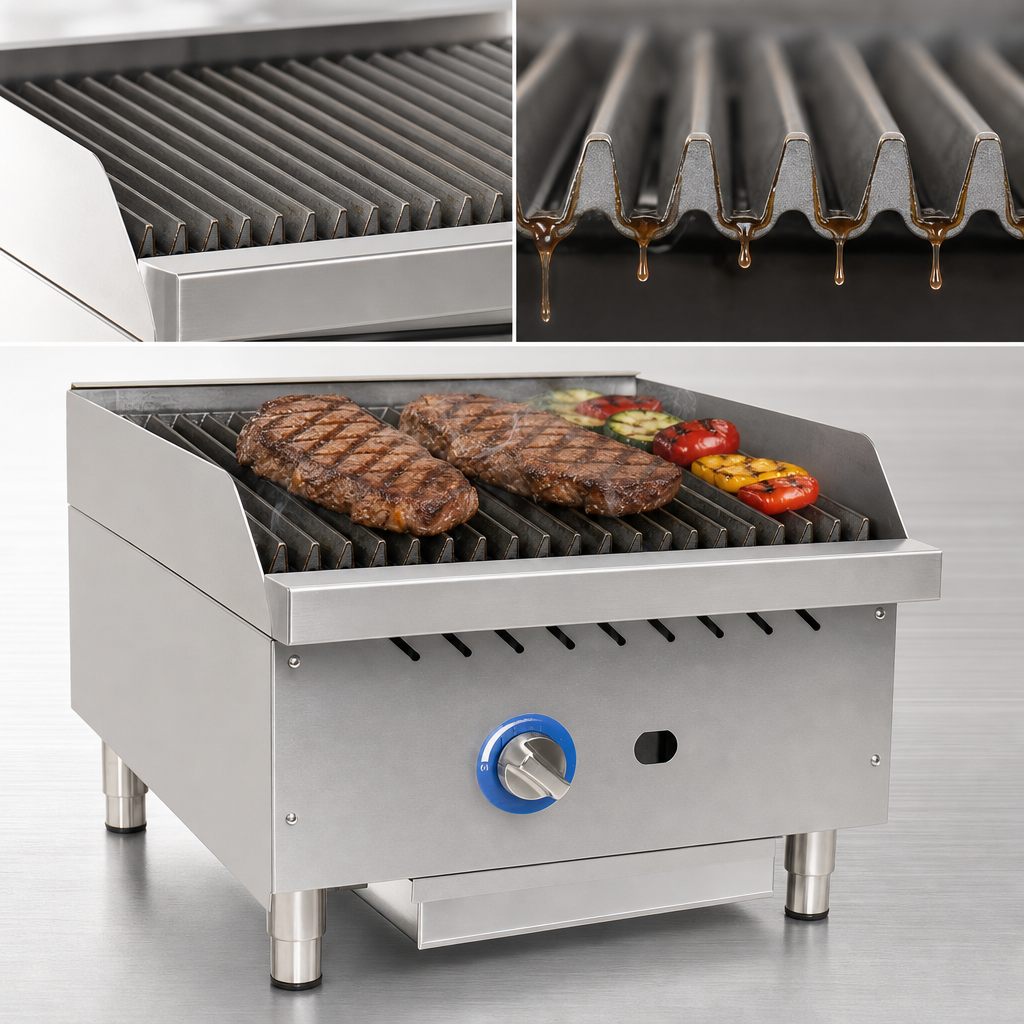 Heavy-Duty Reversible Cast-Iron Grates