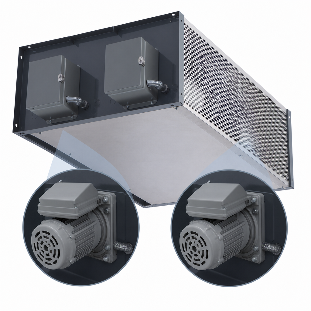 Two 1 HP Direct-Drive Motors