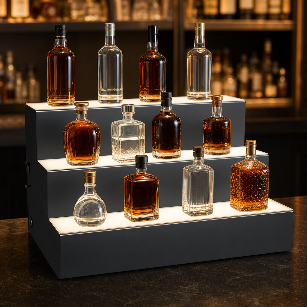 Three-Tier Bottle Presentation