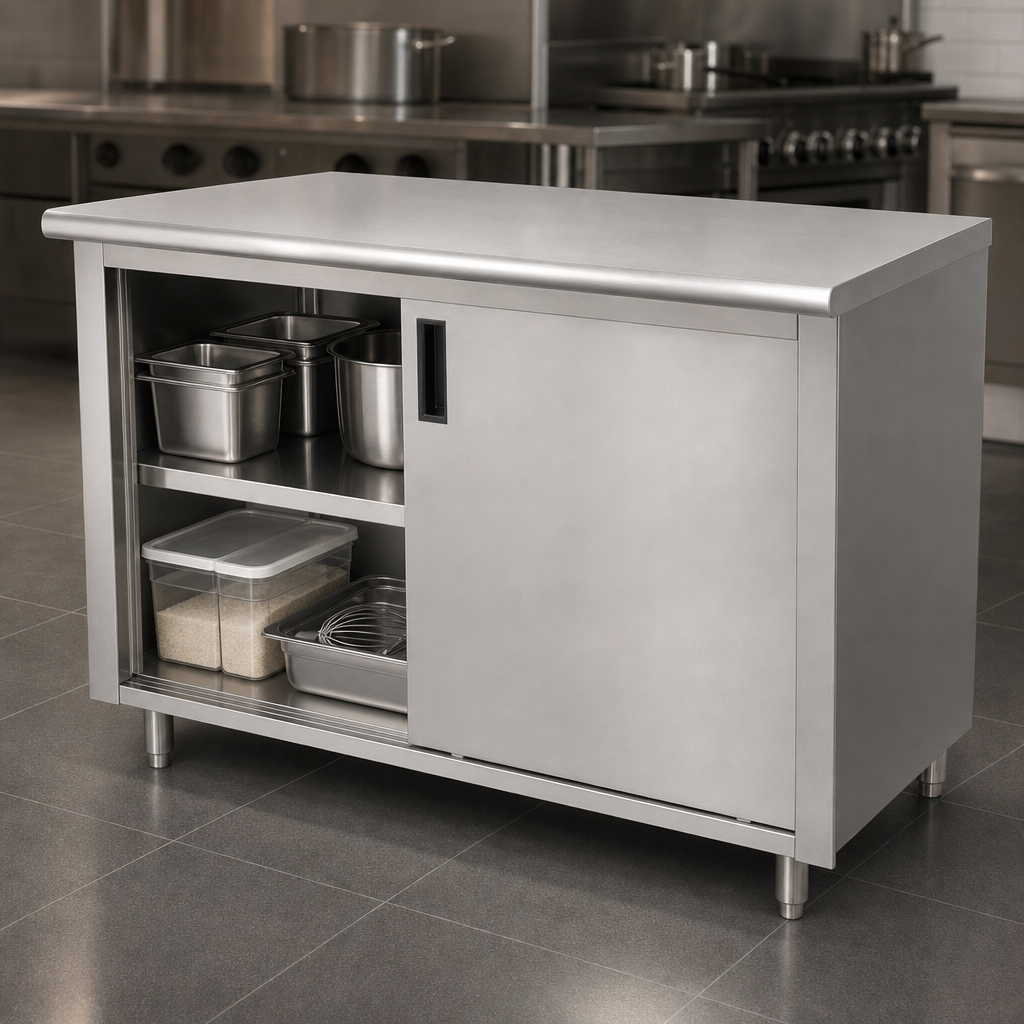 Cabinet Base with Sliding Doors