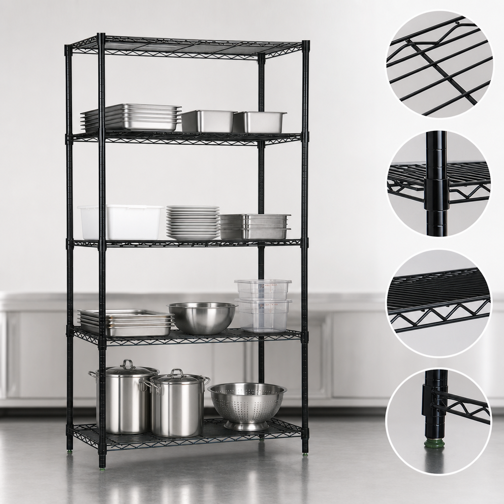 Five Wire Shelves