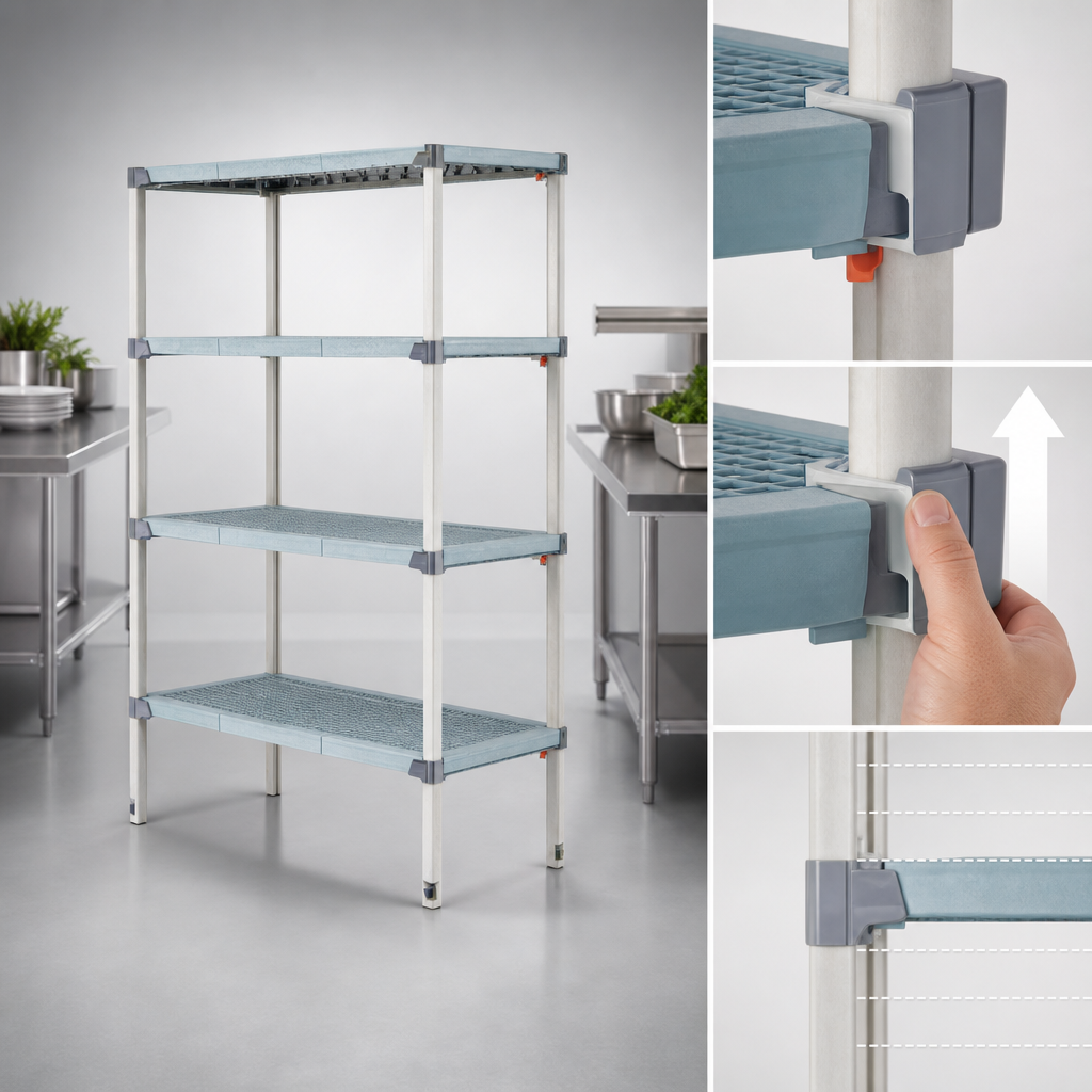 Quick-Adjust Shelves