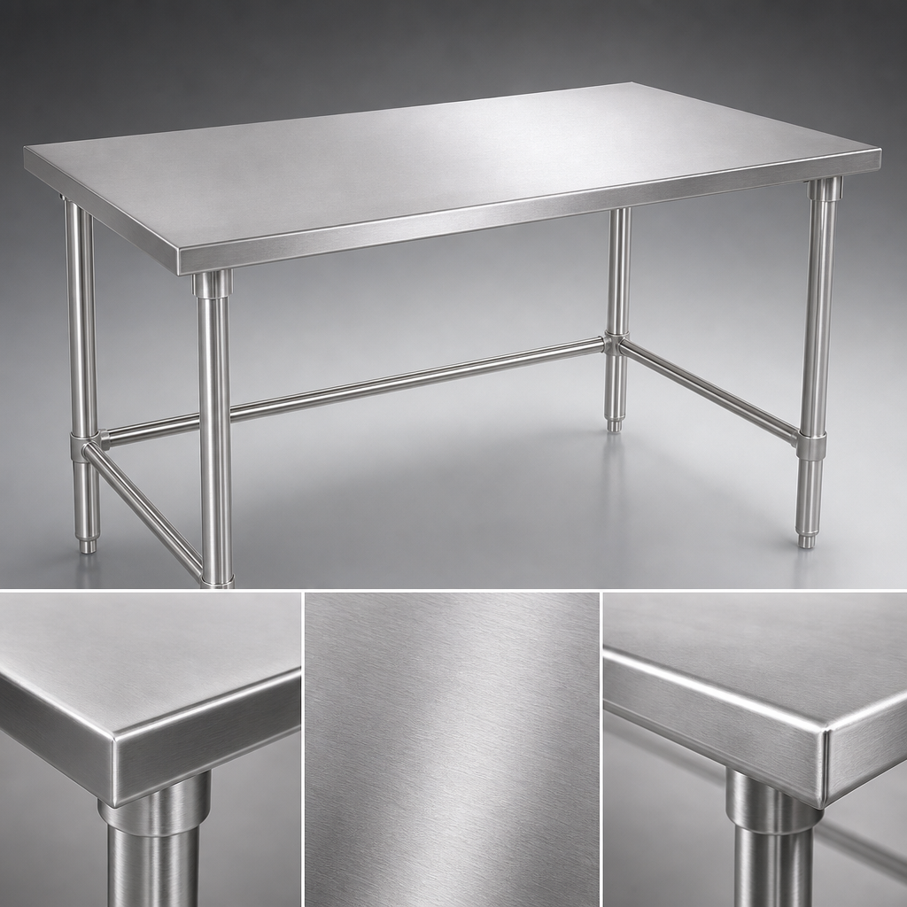 16-Gauge Stainless Steel Top