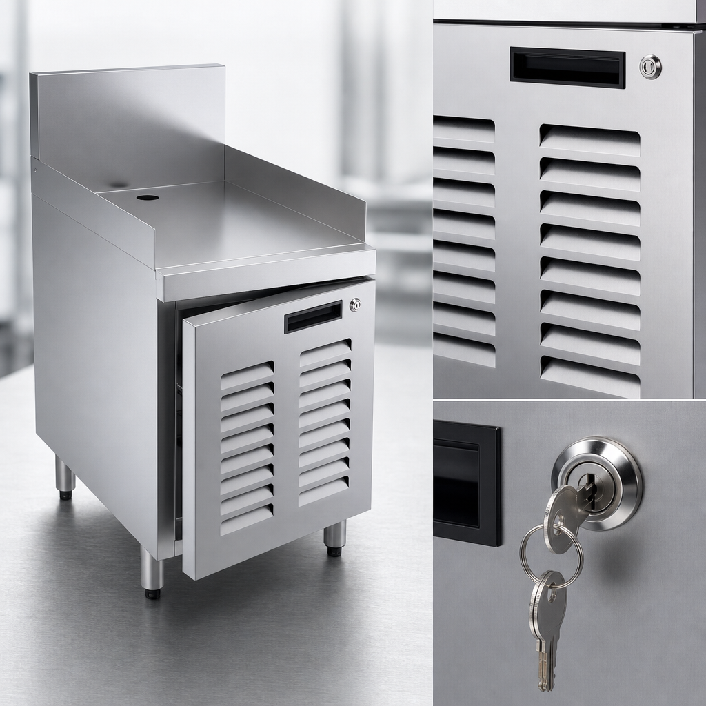 Locking Louvered Door