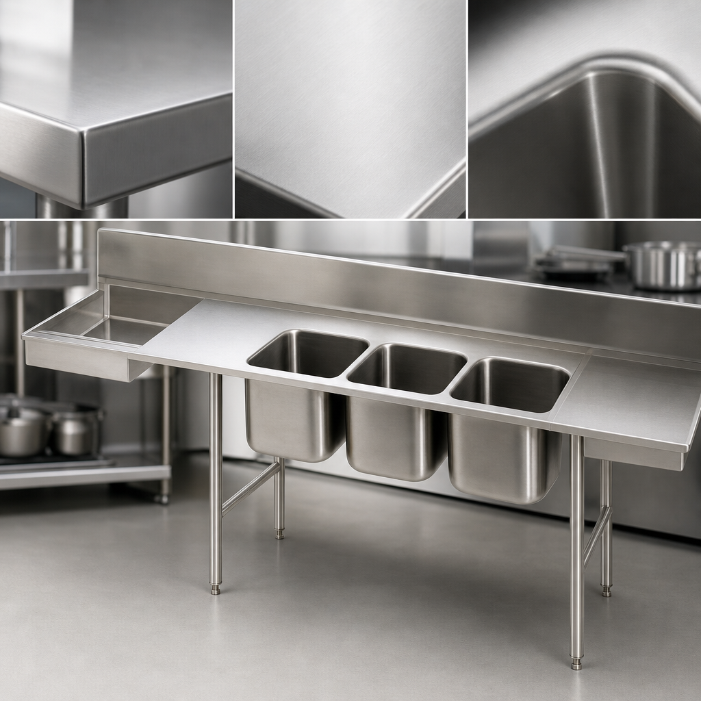 16 Gauge, Type 304 Stainless Steel Top