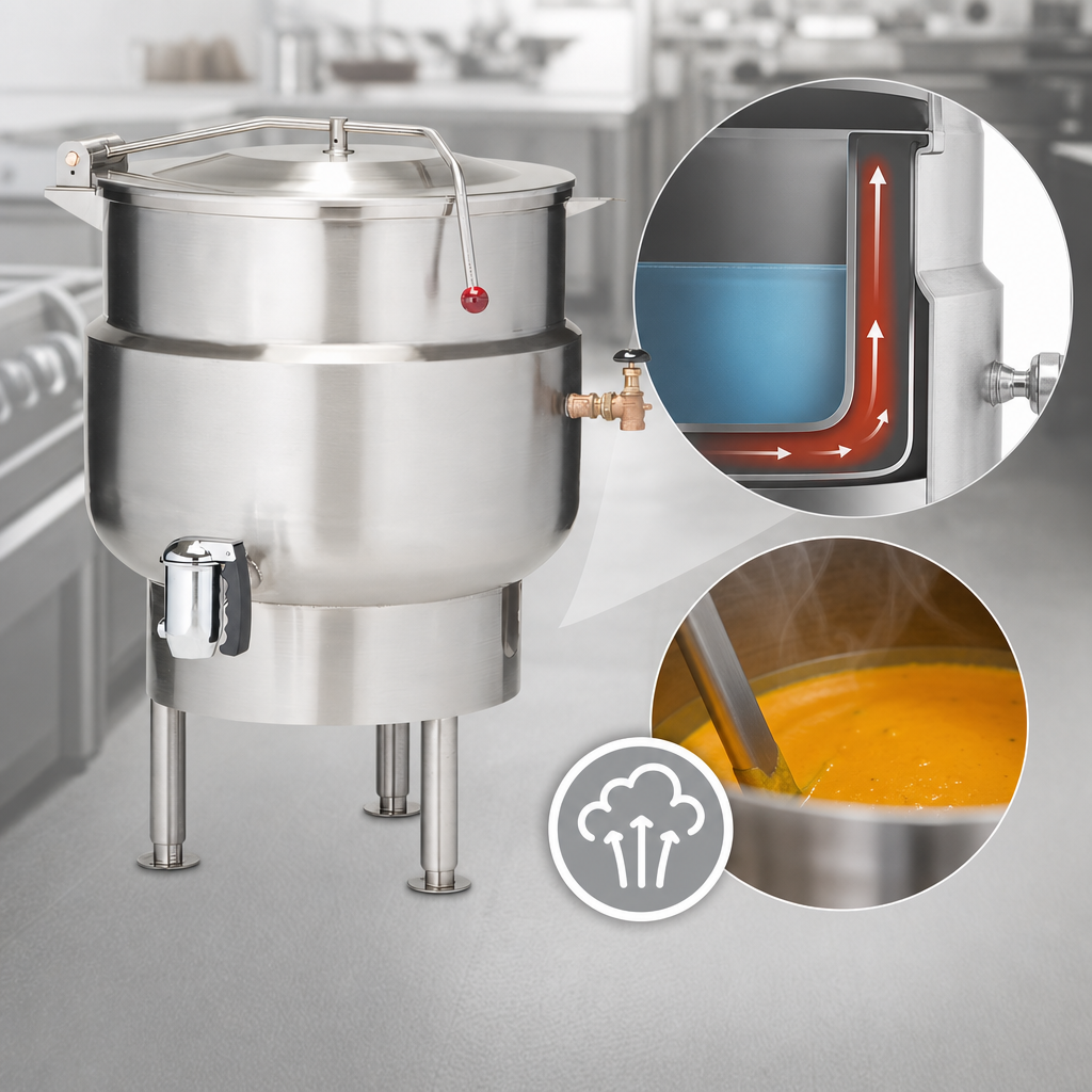 Direct Steam, 2/3-Jacketed Design