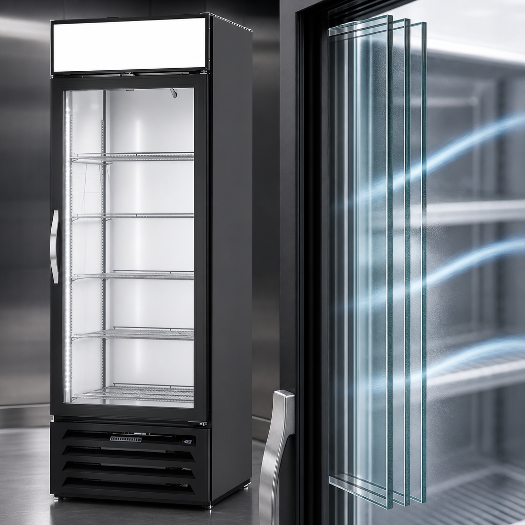 Triple-Pane Hinged Glass Door
