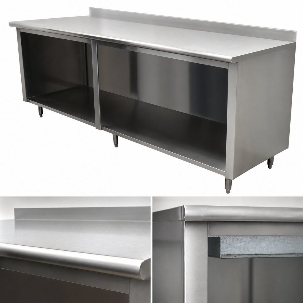 16-Gauge 304 Stainless Steel Top