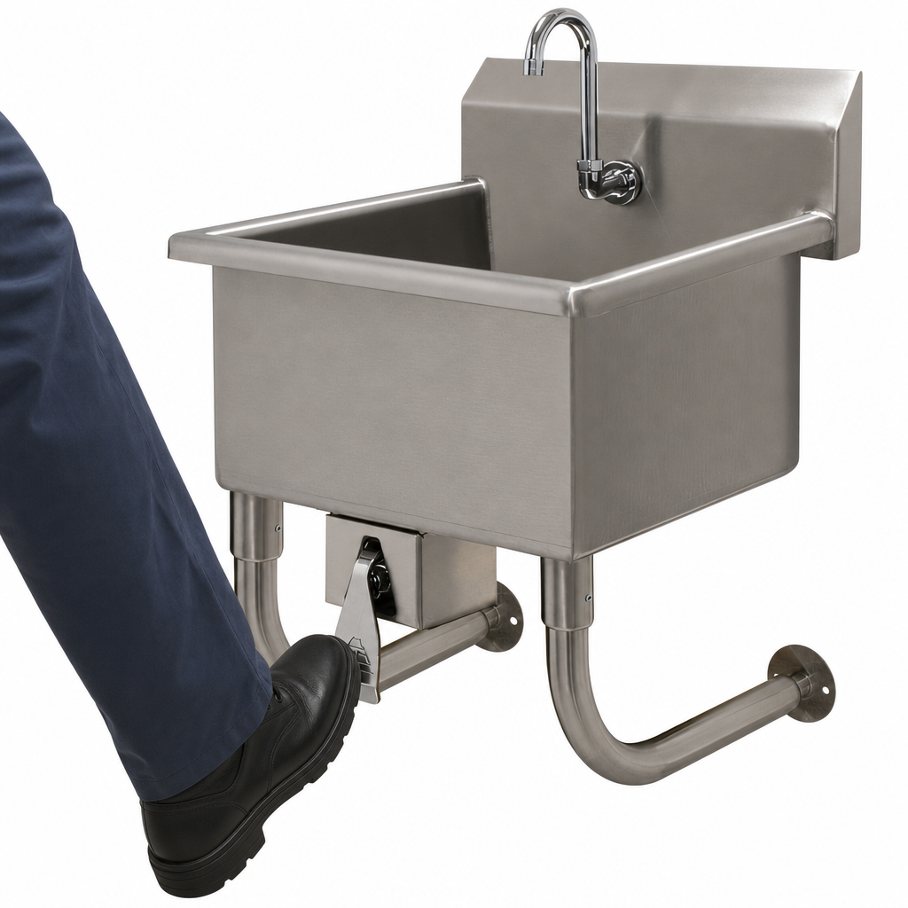 Knee-Operated Faucet Control