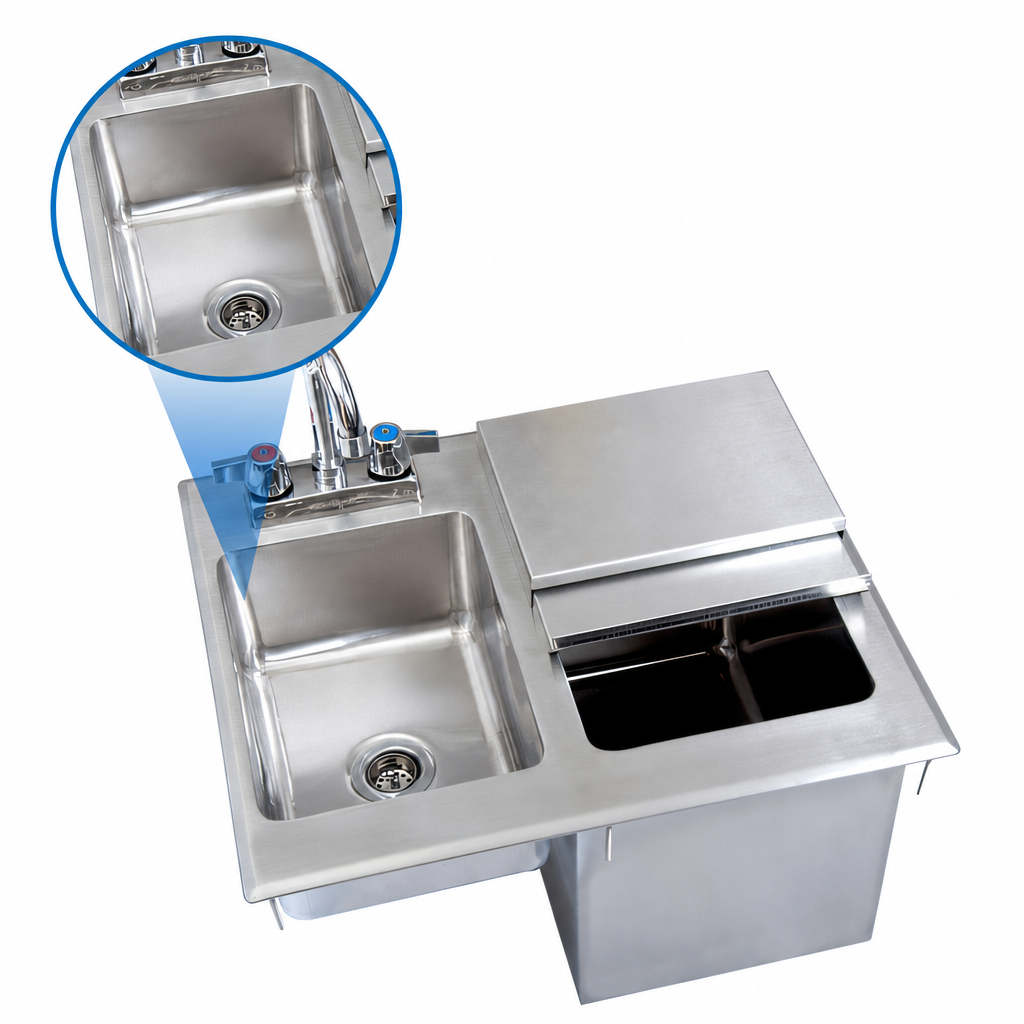 Integrated Sink Bowl