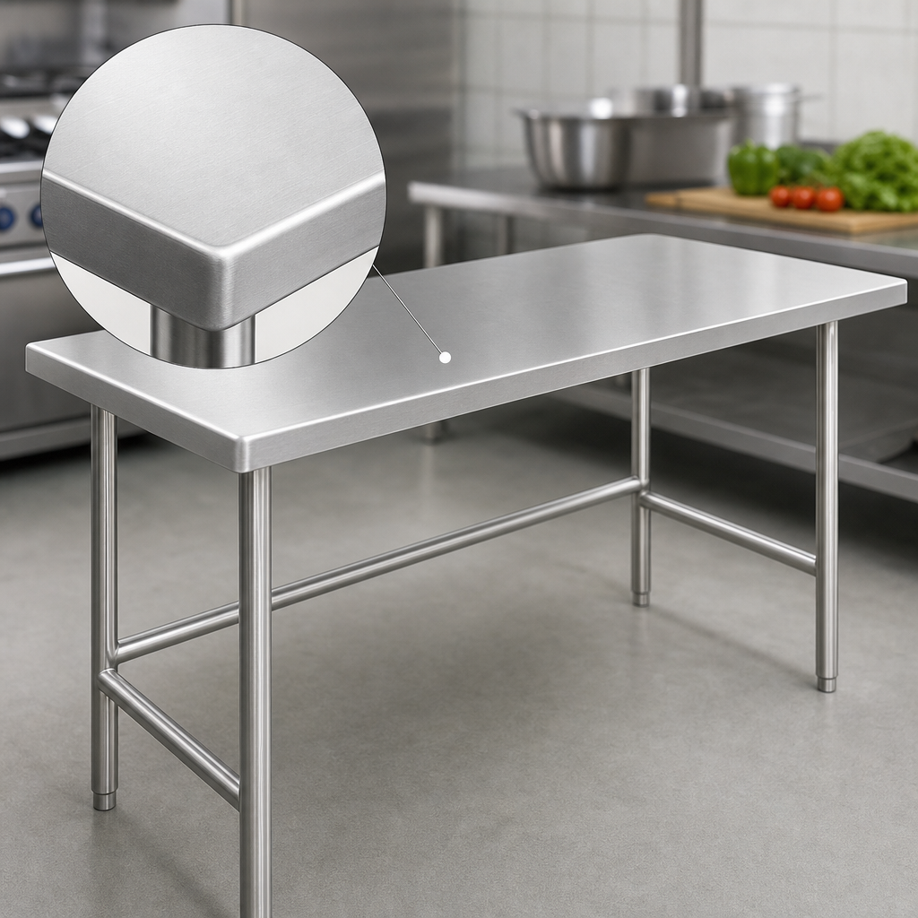 14-Gauge 304 Stainless Steel Top