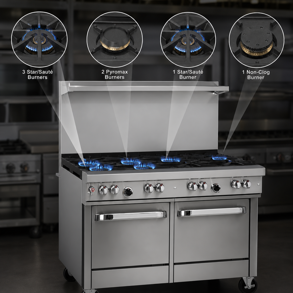 Seven-Burner Top Configuration