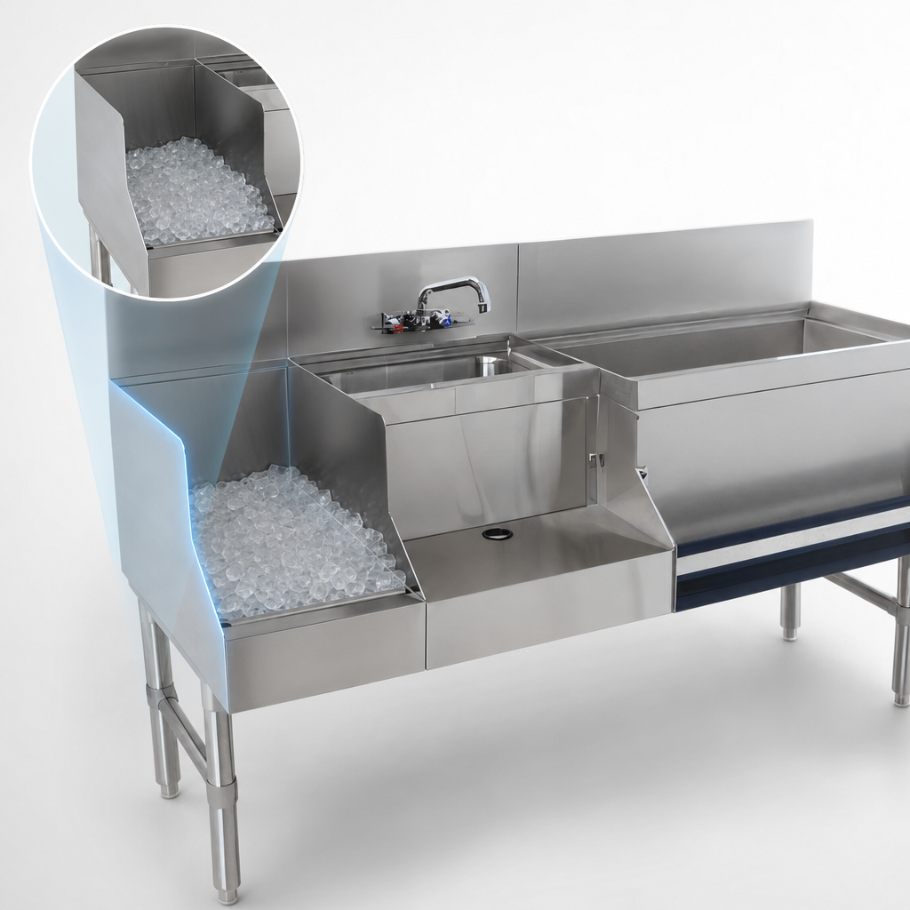 Left-Side Insulated Ice Bin
