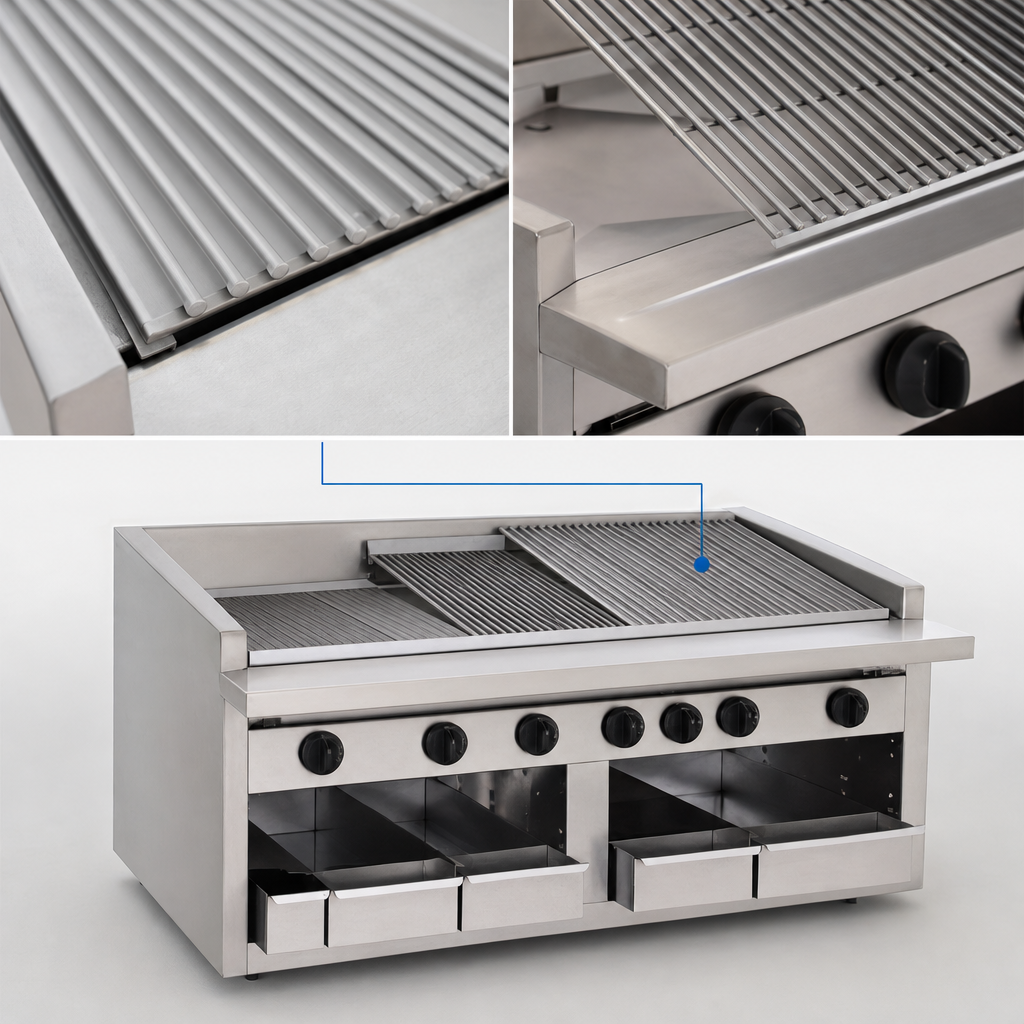 Free-Floating Round Rod Top Grate