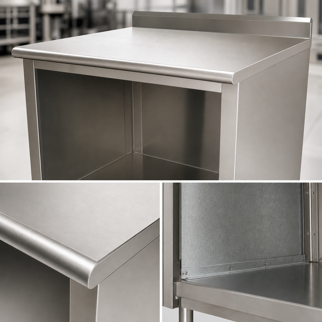 16 Gauge 304 Stainless Steel Top