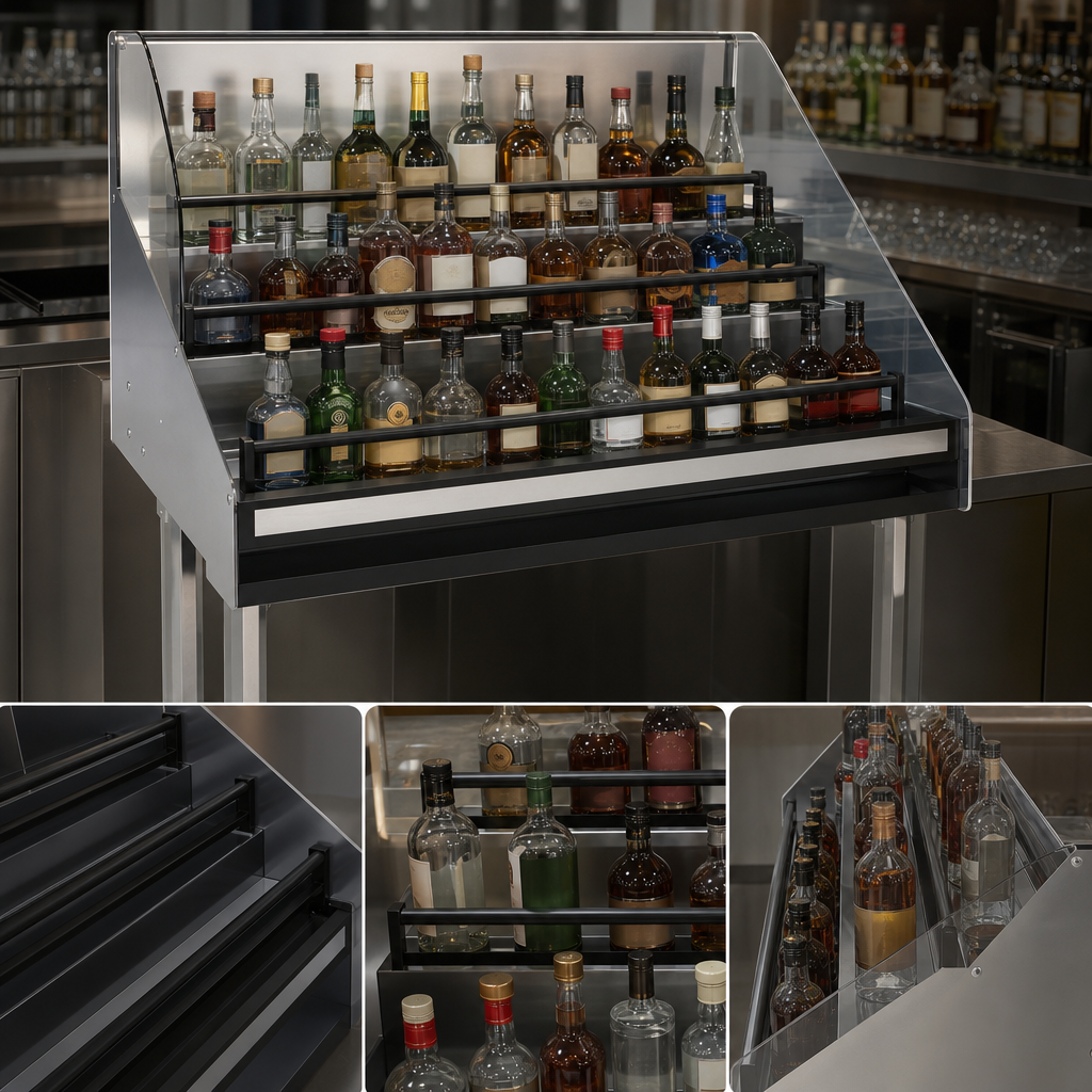 Five Bottle Storage Levels