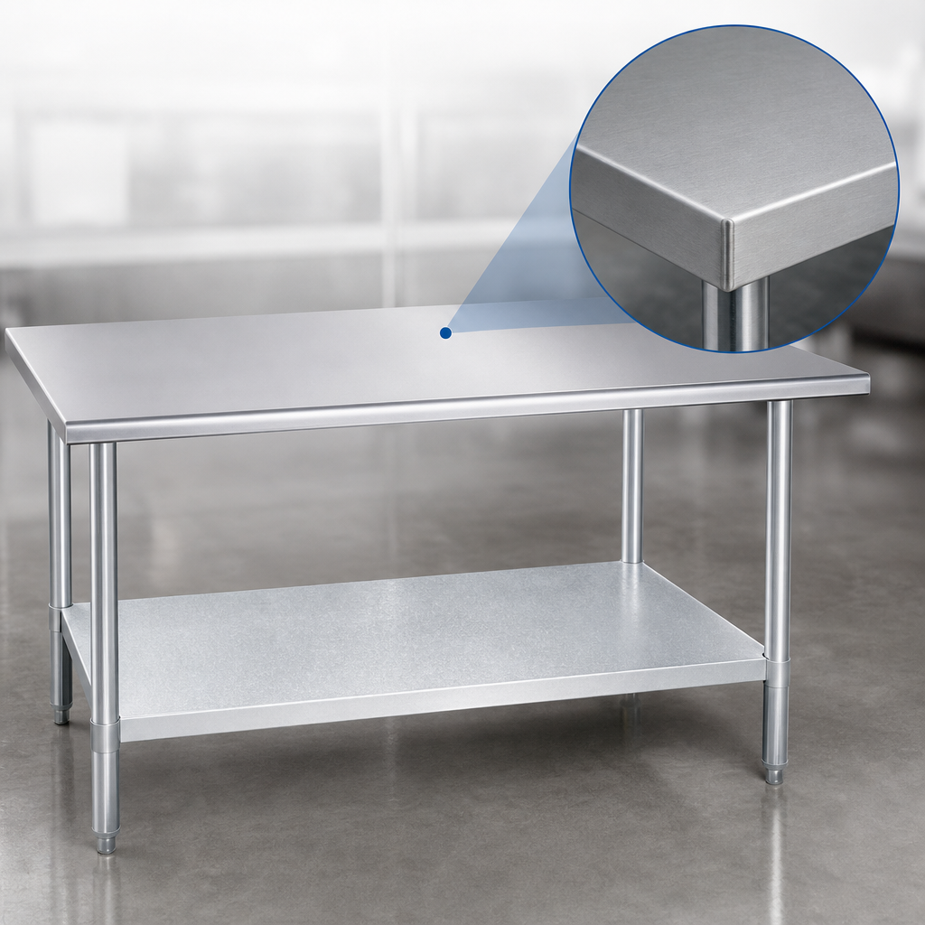 18-Gauge 400-Series Stainless Steel Top