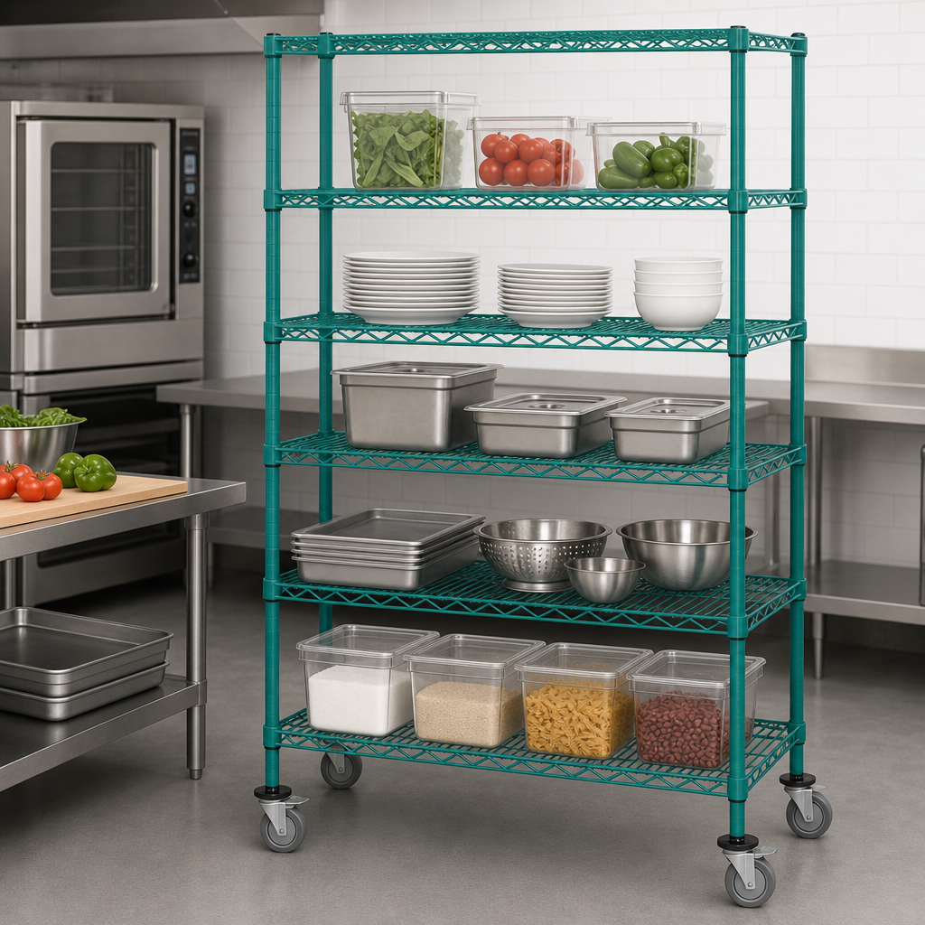 Five Wire Shelves
