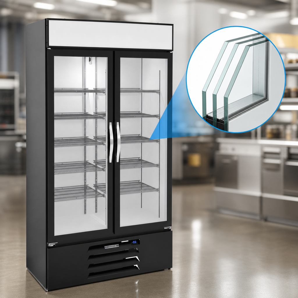 Triple-Pane Hinged Glass Doors