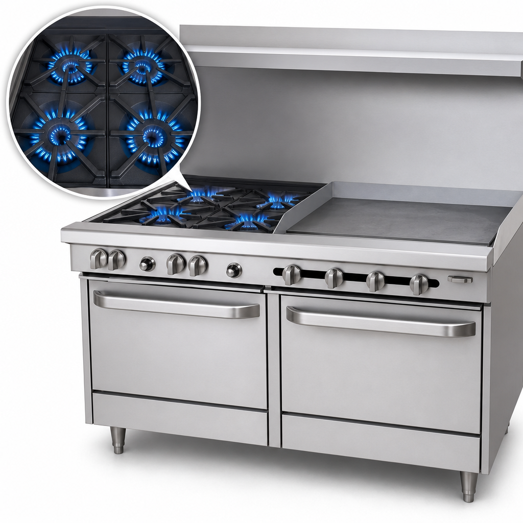 Four Open Burners