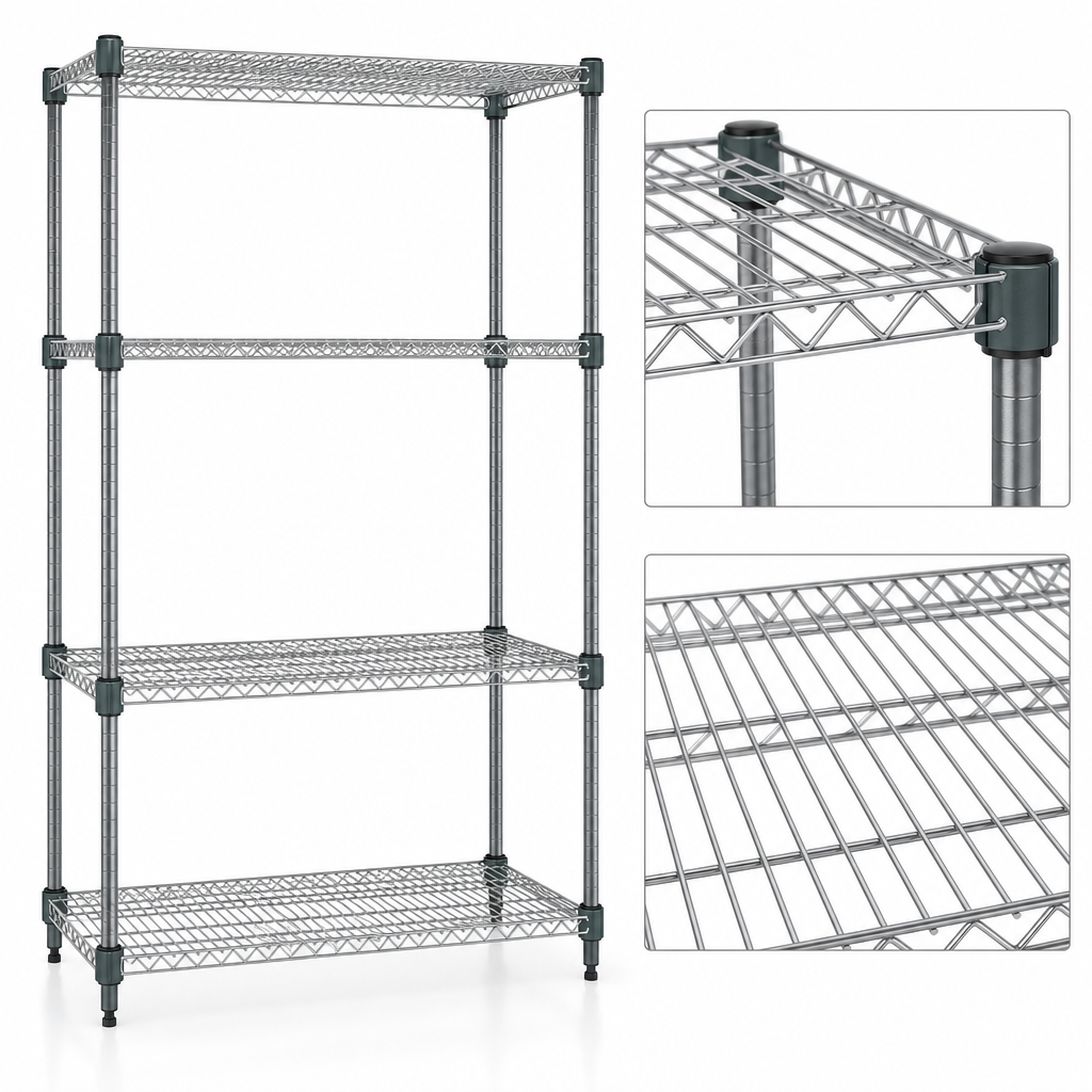 Double-Mat Wire Shelves