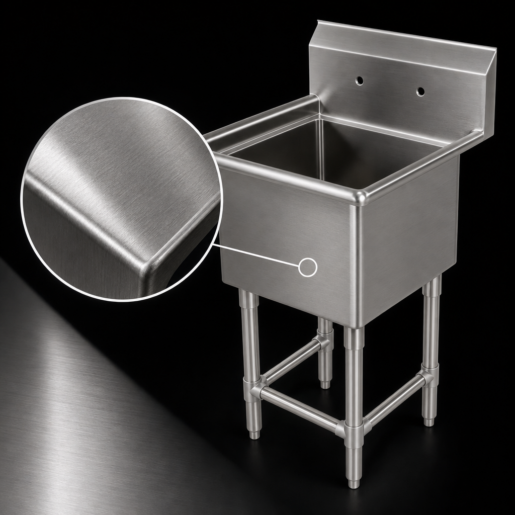 16-Gauge Type 300 Stainless Steel Construction