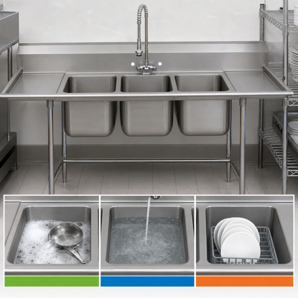 Three-Compartment Sink Design