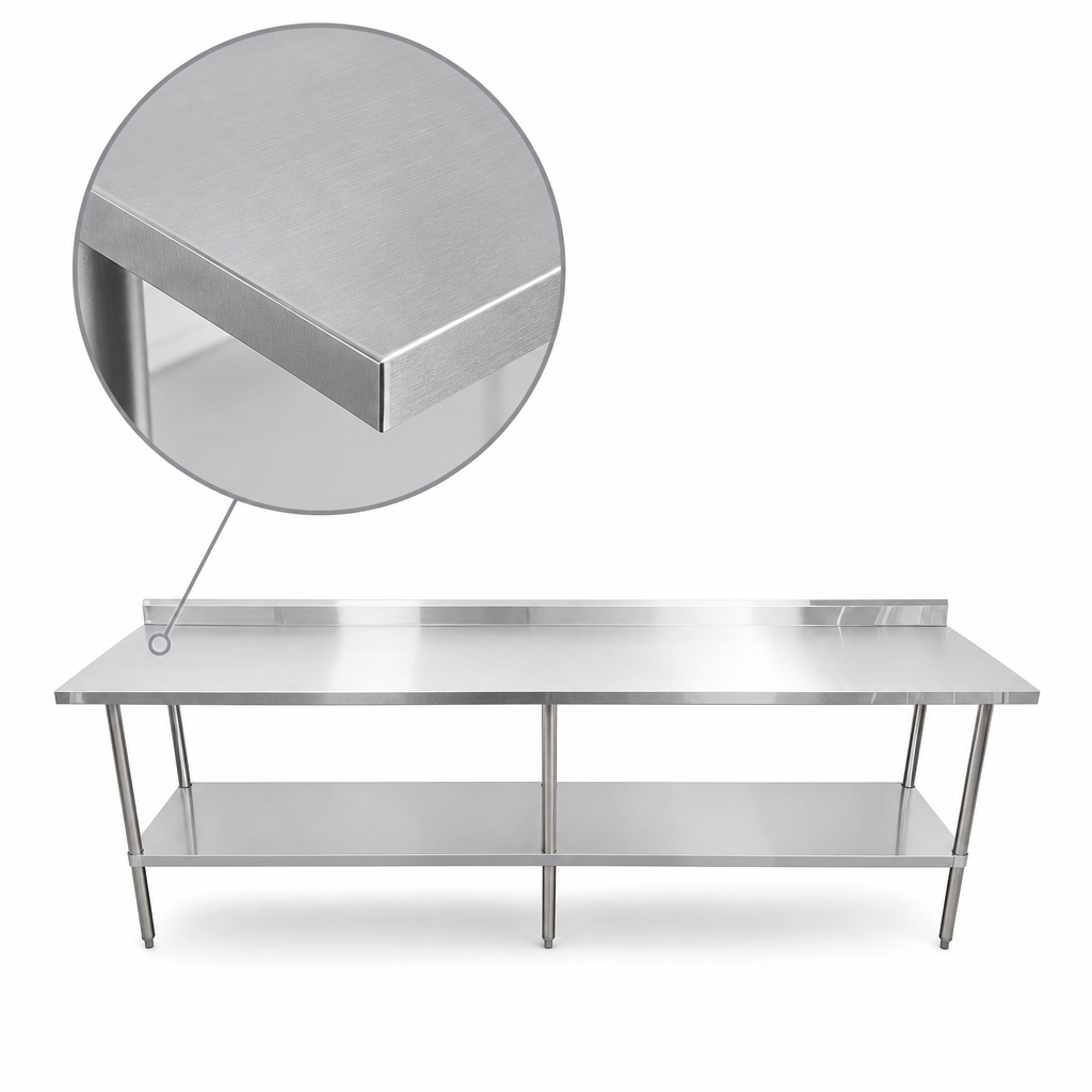 16-Gauge 304 Stainless Steel Top